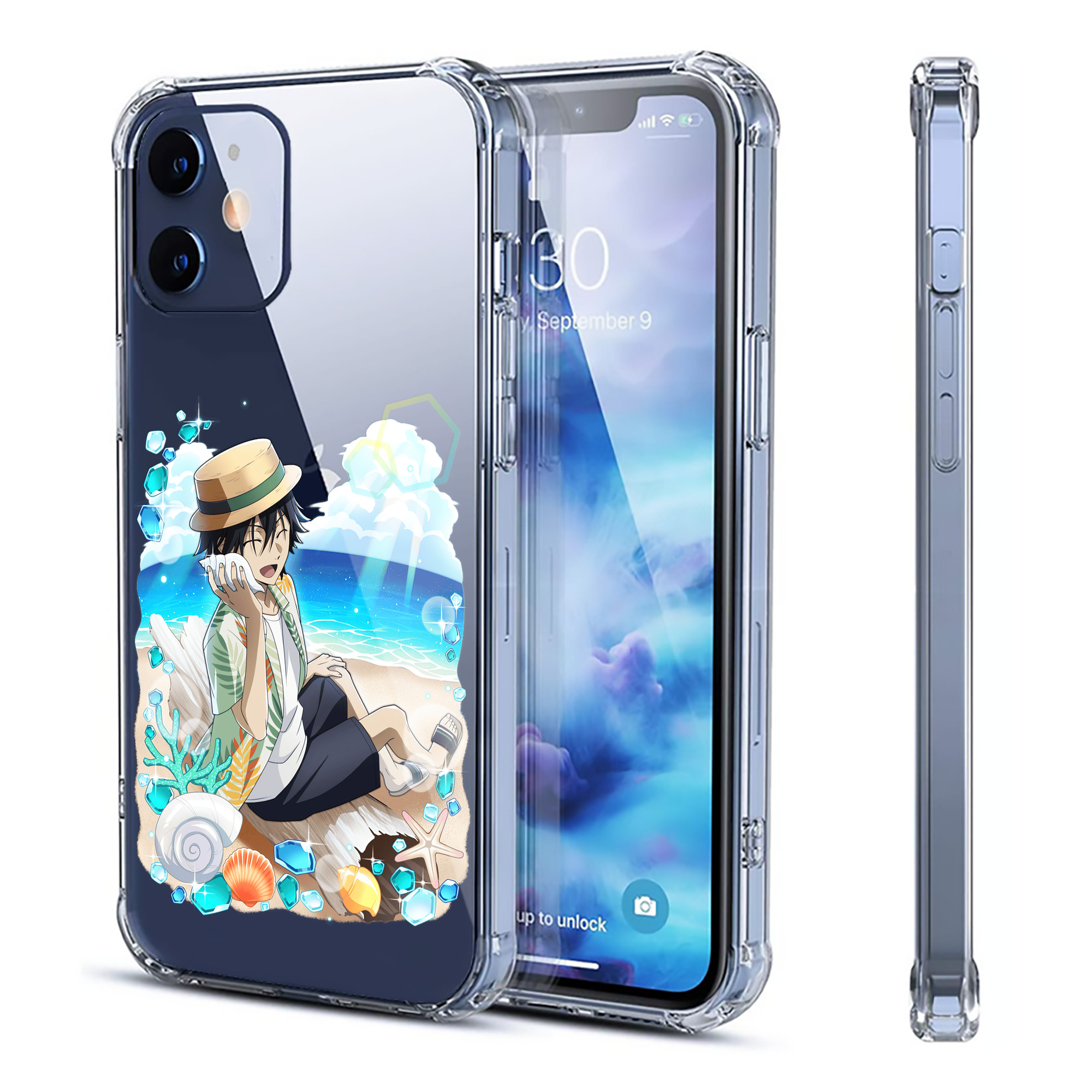 （画像用） 文豪ストレイドッグス Bungo Stray Dogs 【iPhone 12シリーズ対応】透明スマホケース（クリアソフトケース）